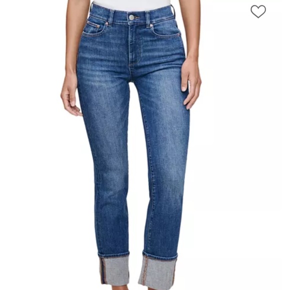 DL196 THEA BOYFRIEND JEANS SIZE 27 INDIGO - Picture 2 of 7